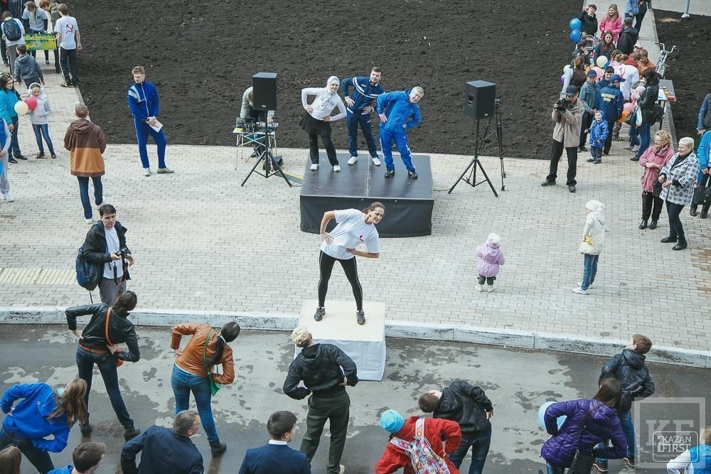 Первомайская зарядка в поддержку норм ГТО в Набережных Челнах