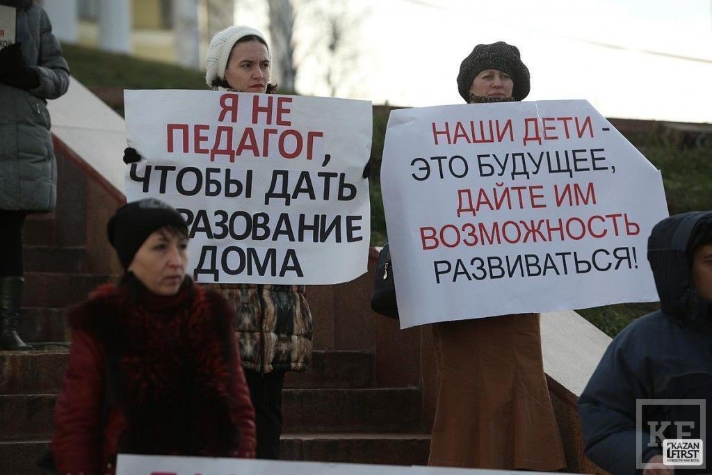 Митинг против повышения оплаты в детских садах